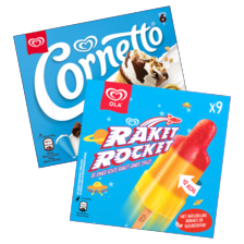 Ola waterijs of cornetto